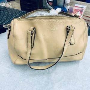 Totally damaged small coach handbag - scrap/repair